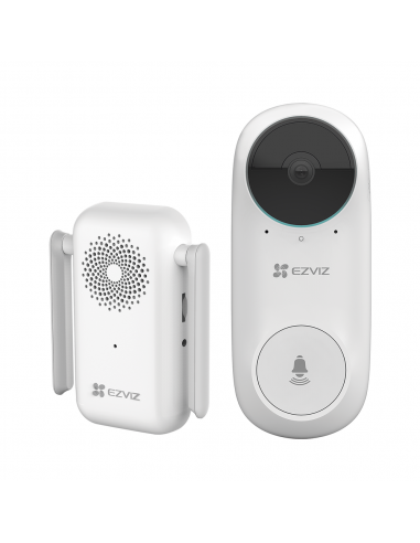 Timbre con Cámara Wi-Fi (Doorbell) de Batería Recargable / Libre de Cables  / Uso Exterior Con Protección (