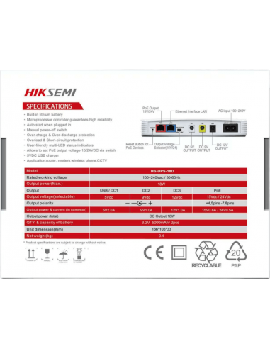 HS-UPS-18D