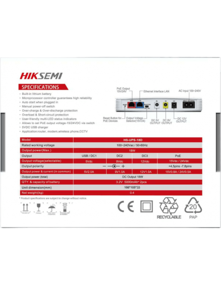 HS-UPS-18D